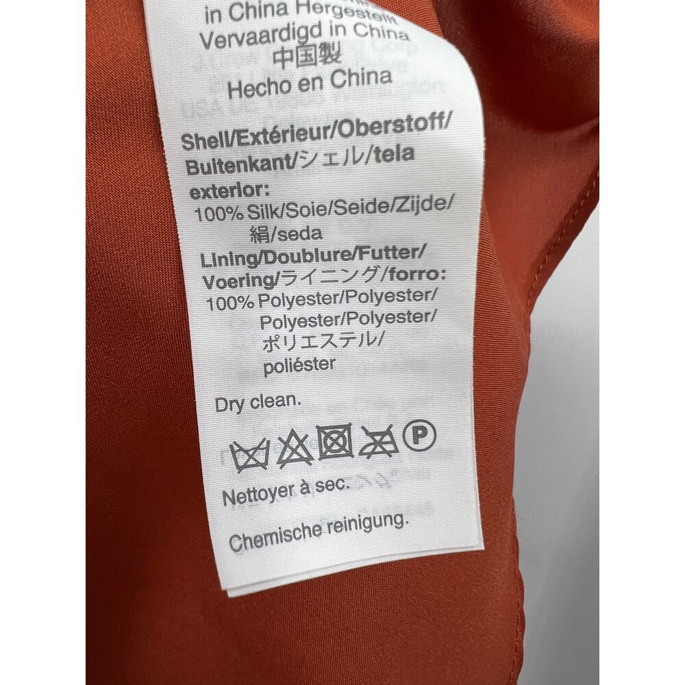 Madewell‎ Womens Silk Tie Front Mini Dress Sunflower Season Multicolor Size 0 - Picture 9 of 9